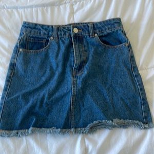 Denim skirt forever 21 worn once size small